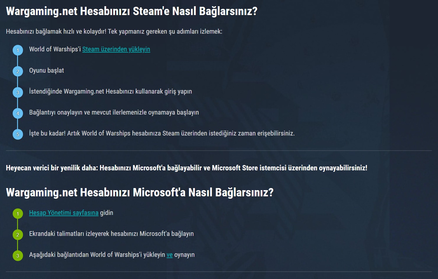 WG hesabını Steame bağlamak