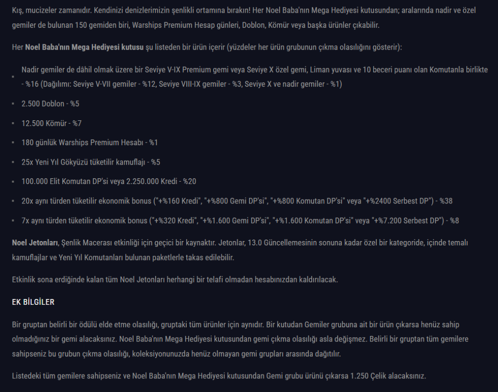 noel babanın mega hediye kutusu wows